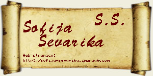 Sofija Ševarika vizit kartica